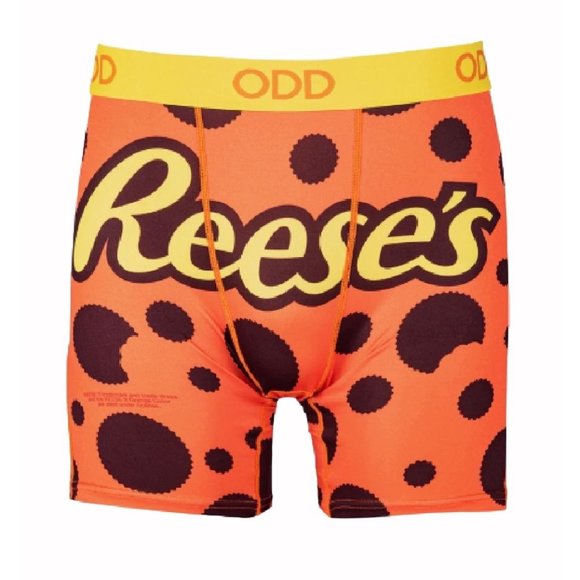 Reese’s Chocolate Peanut Butter Cups Candy Boxer Shorts Underwear Briefs - New - Picture 1 of 4